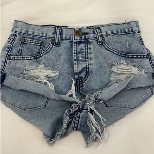 One X Oneteaspoon Jean Shorts